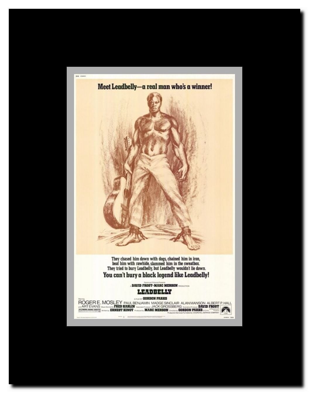 Leadbelly Framed Movie Poster