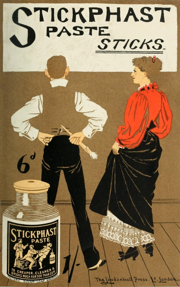 Leadenhall Press Phil Mays gutter-snipes 1896 Stickphast Paste Sticks Canvas Art - Leadenhall Press (18 x 24)