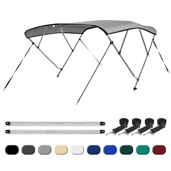 Leader Accessories 4 Bow Bimini Boat Top with Aluminum Fram,10 Colors,13 Sizes