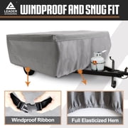 Leader Accessories 90106004 Pop up Folding Camper Cover,Grey,16'-18'