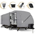 thumbnail image 1 of Leader Accessories New Easy Setup Travel Trailer Cover Fits RV Camper with Assist Steel Pole,27'-30', 1 of 5