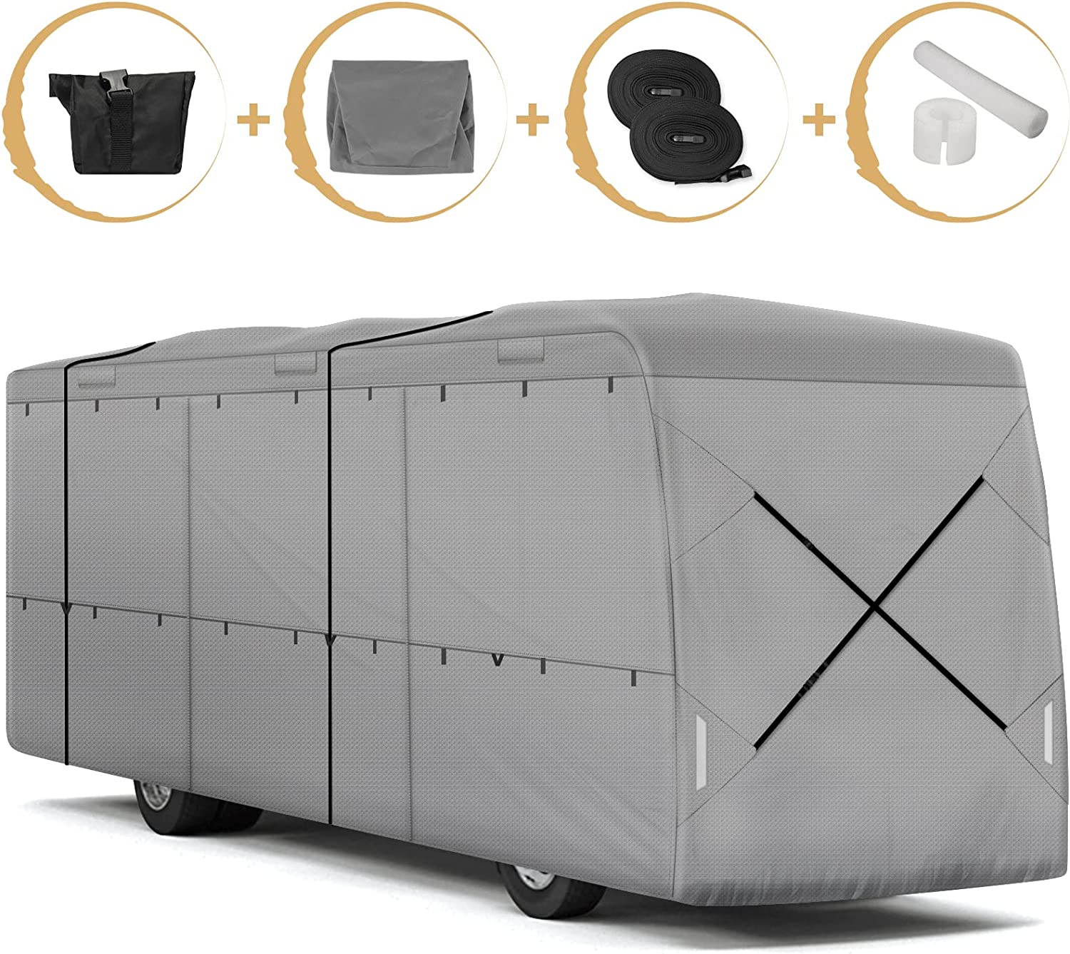 Leader Accessories Windproof Upgraded Class A RV Cover Motorhome Cover ...