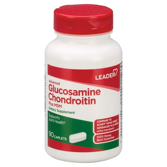 Leader Advanced Glucosamine Chondroitin + Msm, Support Joint Health, 90Ct