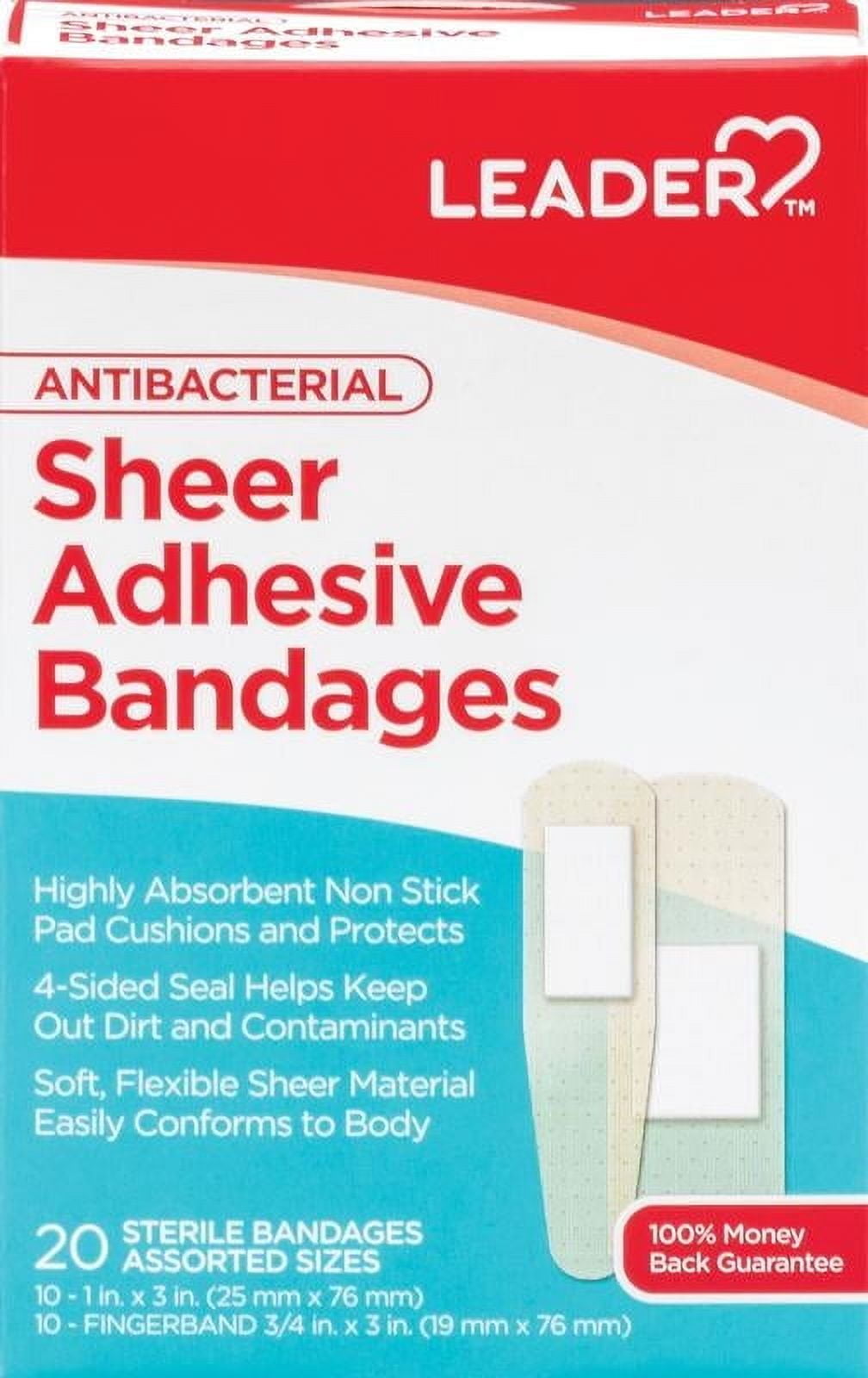 Leader Antibacterial Assorted Sheer Highly Absorbent