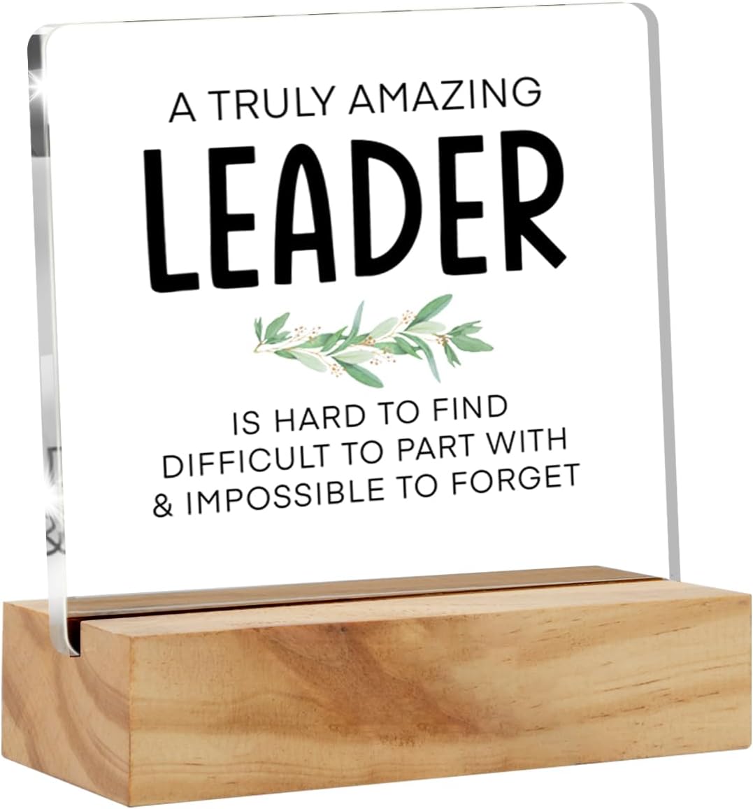Leader Appreciation Gifts for Women Men, a Truly Amazing Leader Is Hard ...