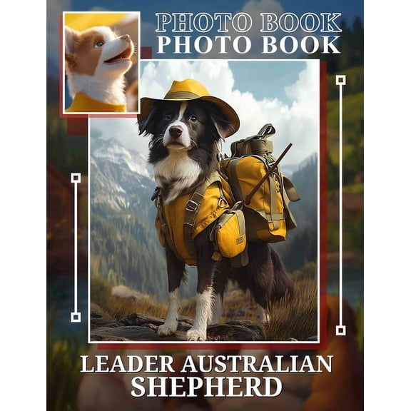 Leader Australian Shepherd Photo Book: Collection Featuring 40 Stunning Images Of Australian Shepherd Dogs For Pet Lover, (Paperback)