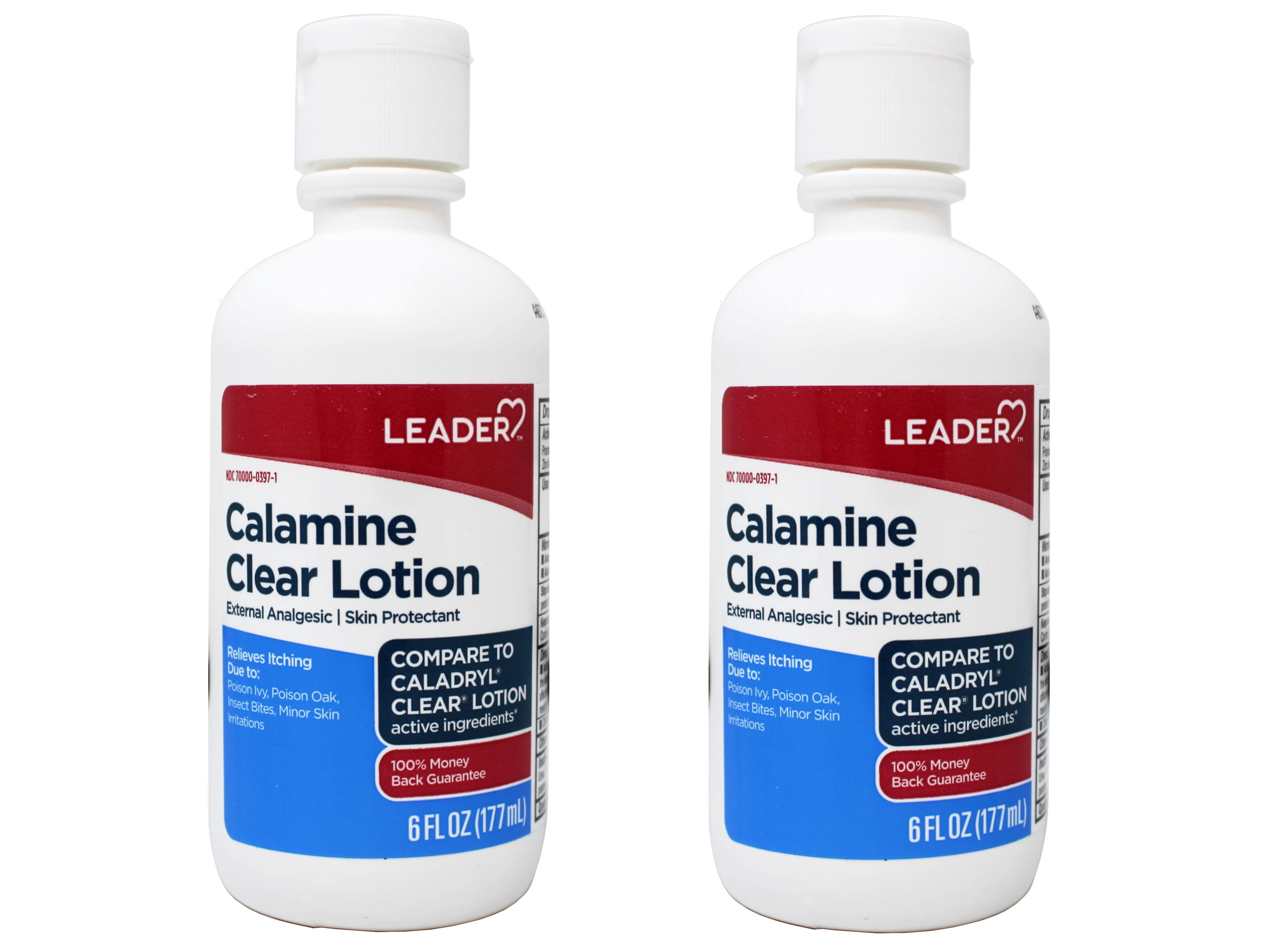 LEADER Calamine Clear Lotion, External Analgesic & Skin Protectant