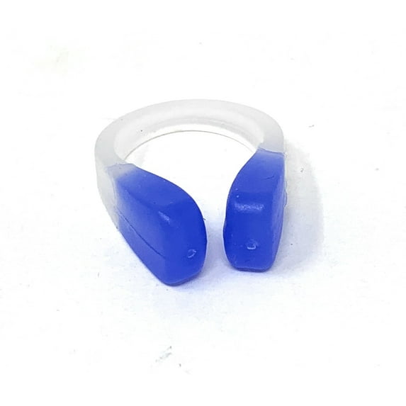 Leader Deluxe Nose Clip Adult Blue Adjustable Hypo-Allergenic Swim Water