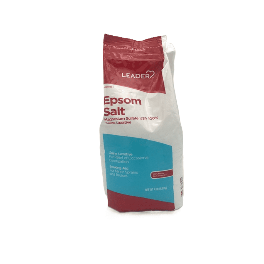 Leader Epsom Salt Magnesium Sulfate Saline Laxative, 4 Lbs