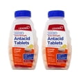 thumbnail image 1 of Leader Extra Strength Antacid Tablets Calcium Carbonate 750 mg Orange Cream Flavor 90 Count (Pack of 2), 1 of 3