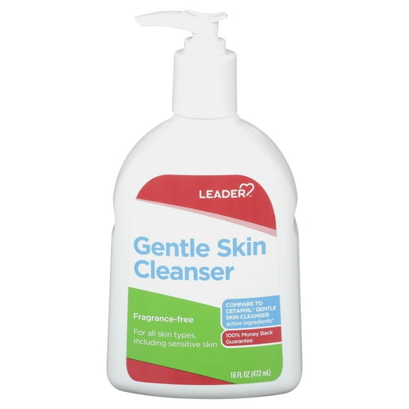 Leader Gentle Skin Cleanser Liquid, 16 Oz - Soothing and Hydrating for Sensitive Skin