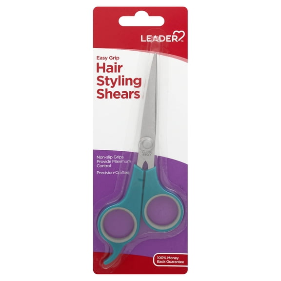 Leader Hair Styling Shears, Easy Grip, 1ct