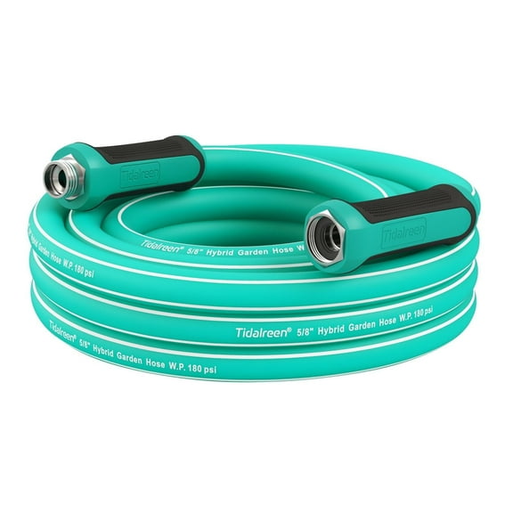 12ft X 5/8" Heavy Duty Garden Hose, 600PSI, Drinking Water Safe, No-Kink Water Hose for Outdoor, 3/4"GHT