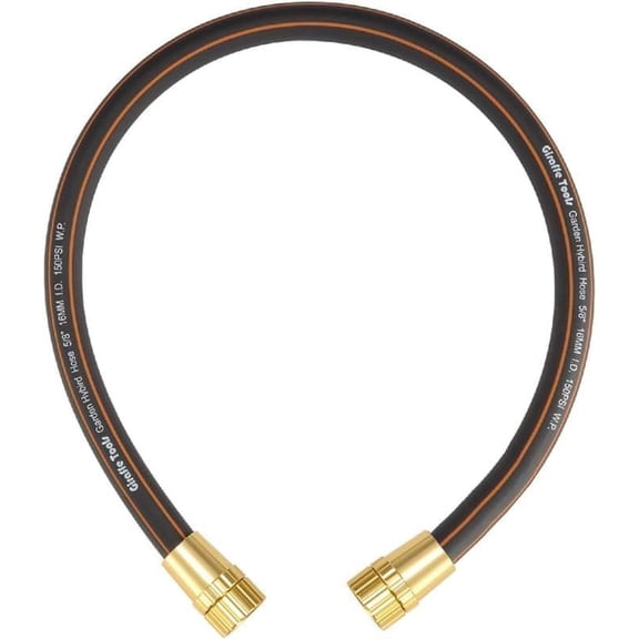 Leader Hose 2ft x 5/8", 24INCH Short Water Hose for Hose Reel, Lightweight, Flexible with Female Female Fittings