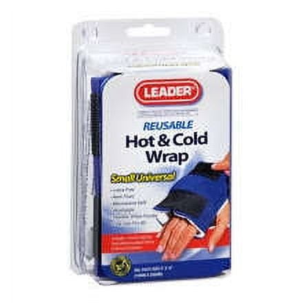 Leader Hot & Cold Universal Wrap Black and Blue, Reusable, Small