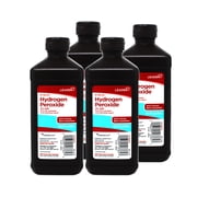 Leader Hydrogen Peroxide 3% Topical Solution, First Aid Antiseptic, 16 FL OZ - 4 Pack