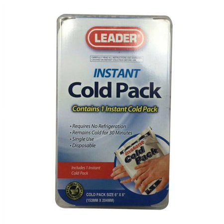 Leader Instant Cold Pack, Single,1 Ea