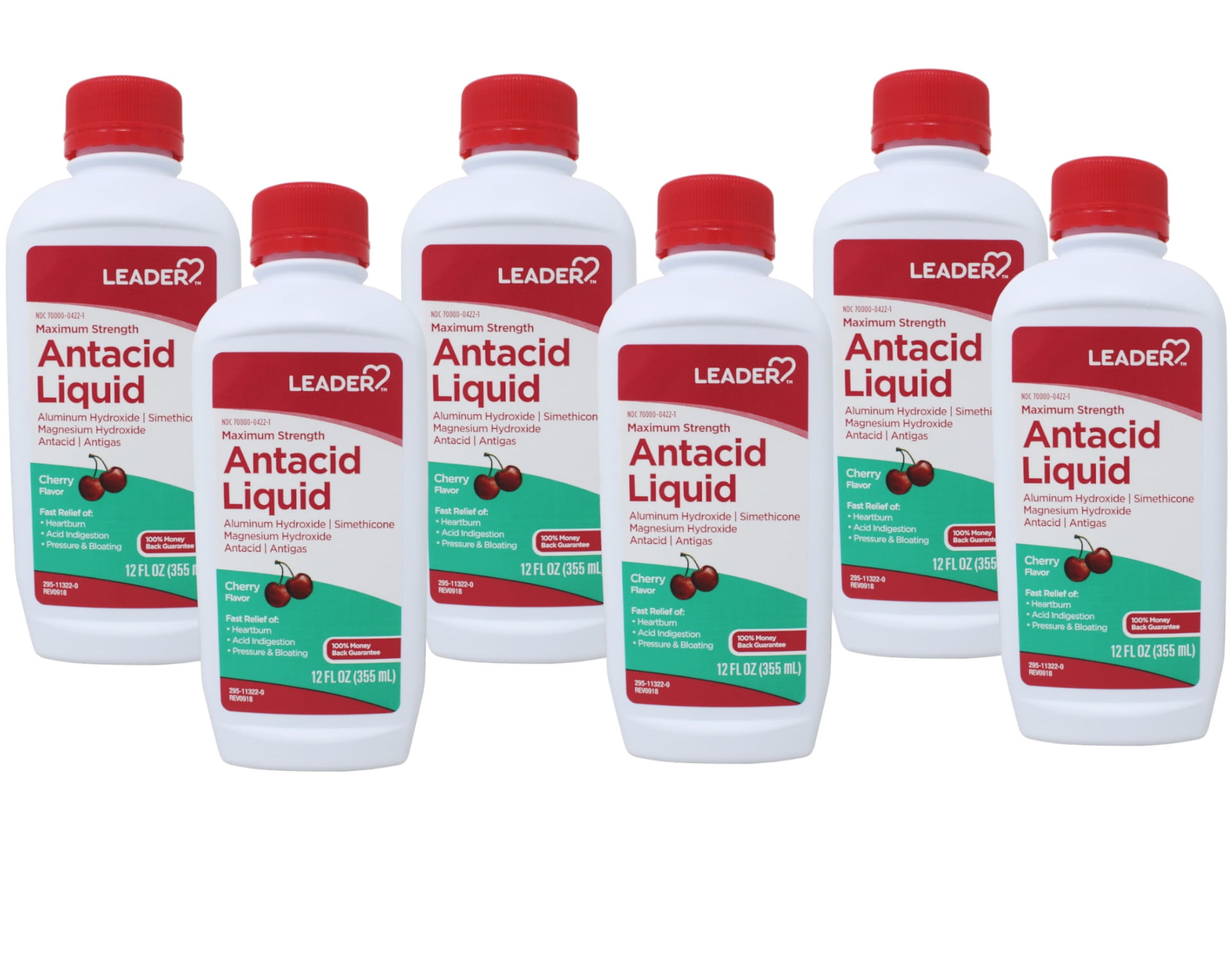 Leader Maximum Strength Antacid Liquid with Aluminum Hydroxide, Simethicone, Antacid/Antigas for