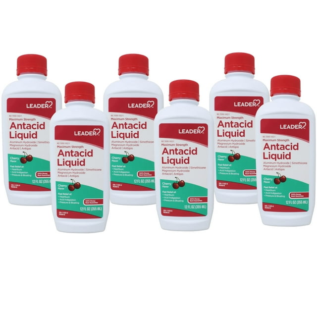 Leader Maximum Strength Antacid Liquid with Aluminum Hydroxide