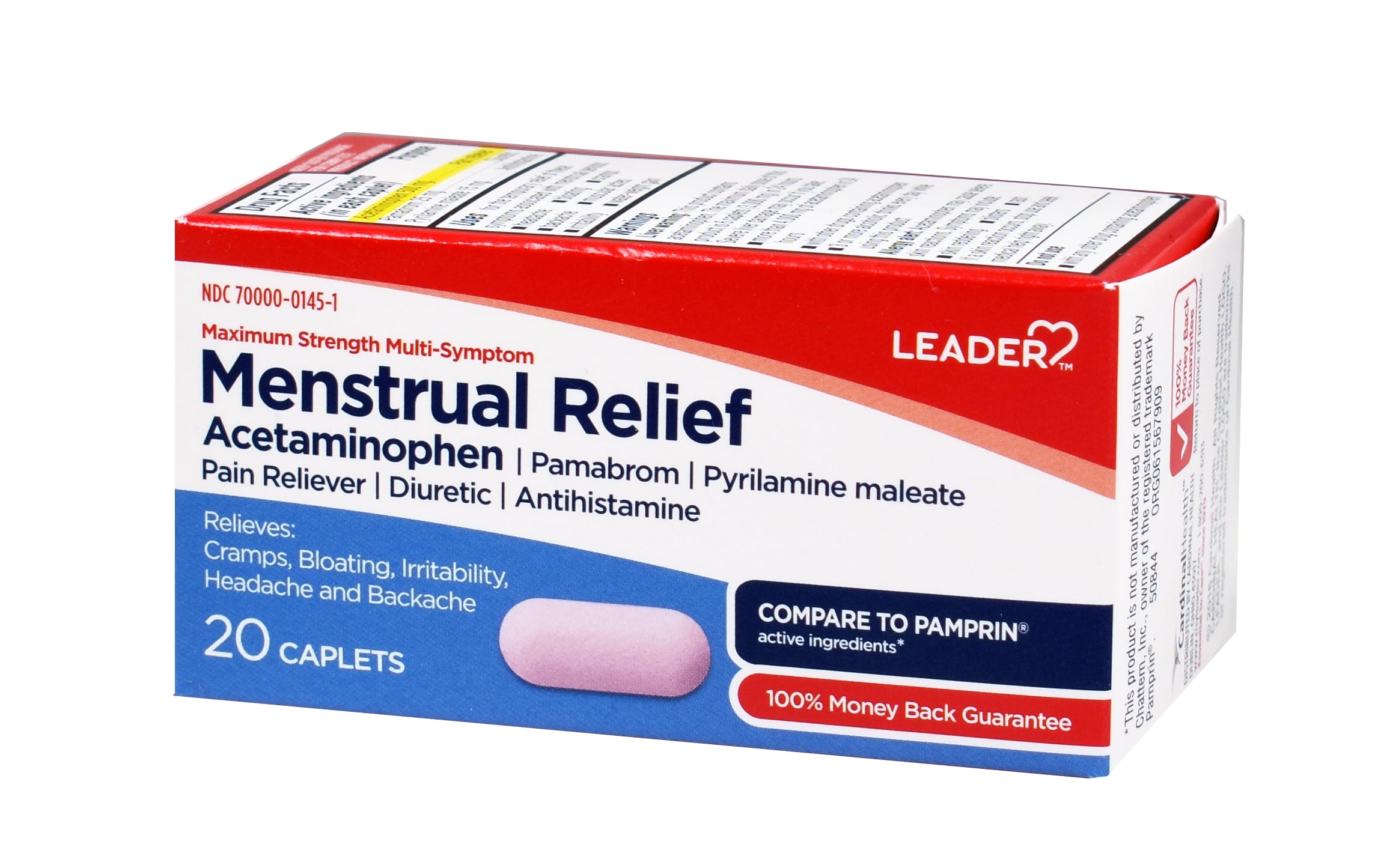 Leader Menstrual Relief, 20 Caplets