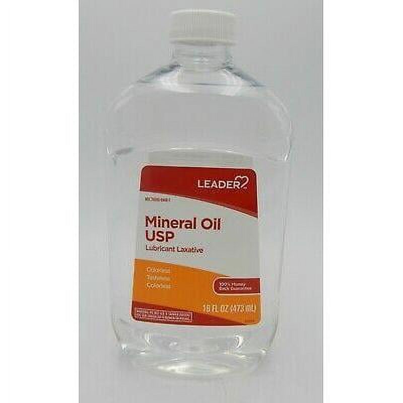 Leader Mineral Oil Lubricant Laxative Liquid 16 oz