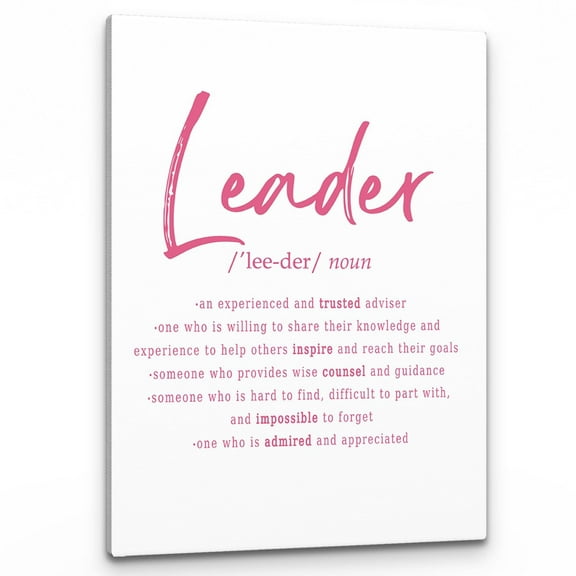 Leader Motivational Wall Art, Leadership Gifts, Great Leader Definition Print Framed Canvas Painting Artwork Home Bedroom Boss Room Office Decor,Best Team Leader Gifts