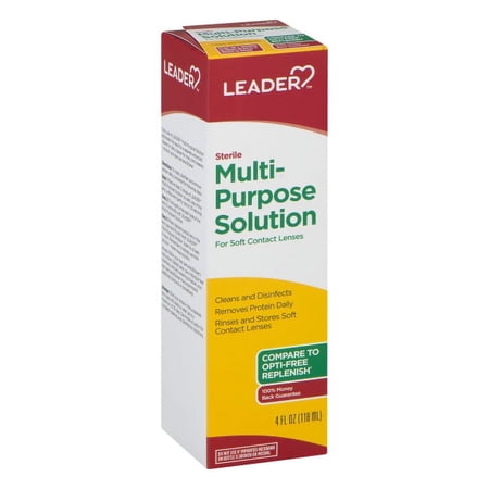 Leader Multi-Purpose Solution for Contact Lenses, 4 Oz