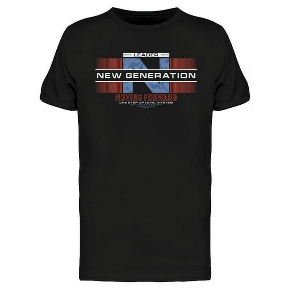 Leader The New Generation Phrase T-Shirt Men -Image by Shutterstock, Male Small