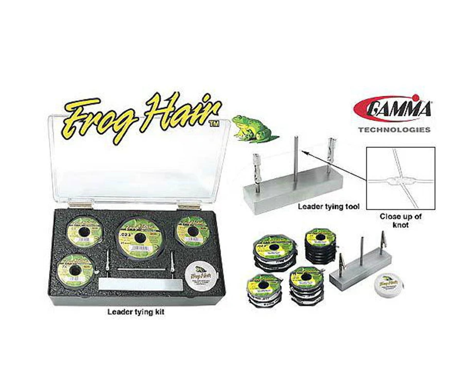 Leader Tying Kit FlyFishing Monofilament Frog Hair Brand New