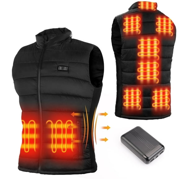 LeaderPro Upgrade Heated Vest with 10000mAh Battery Pack, Heating Jacket Clothing XL