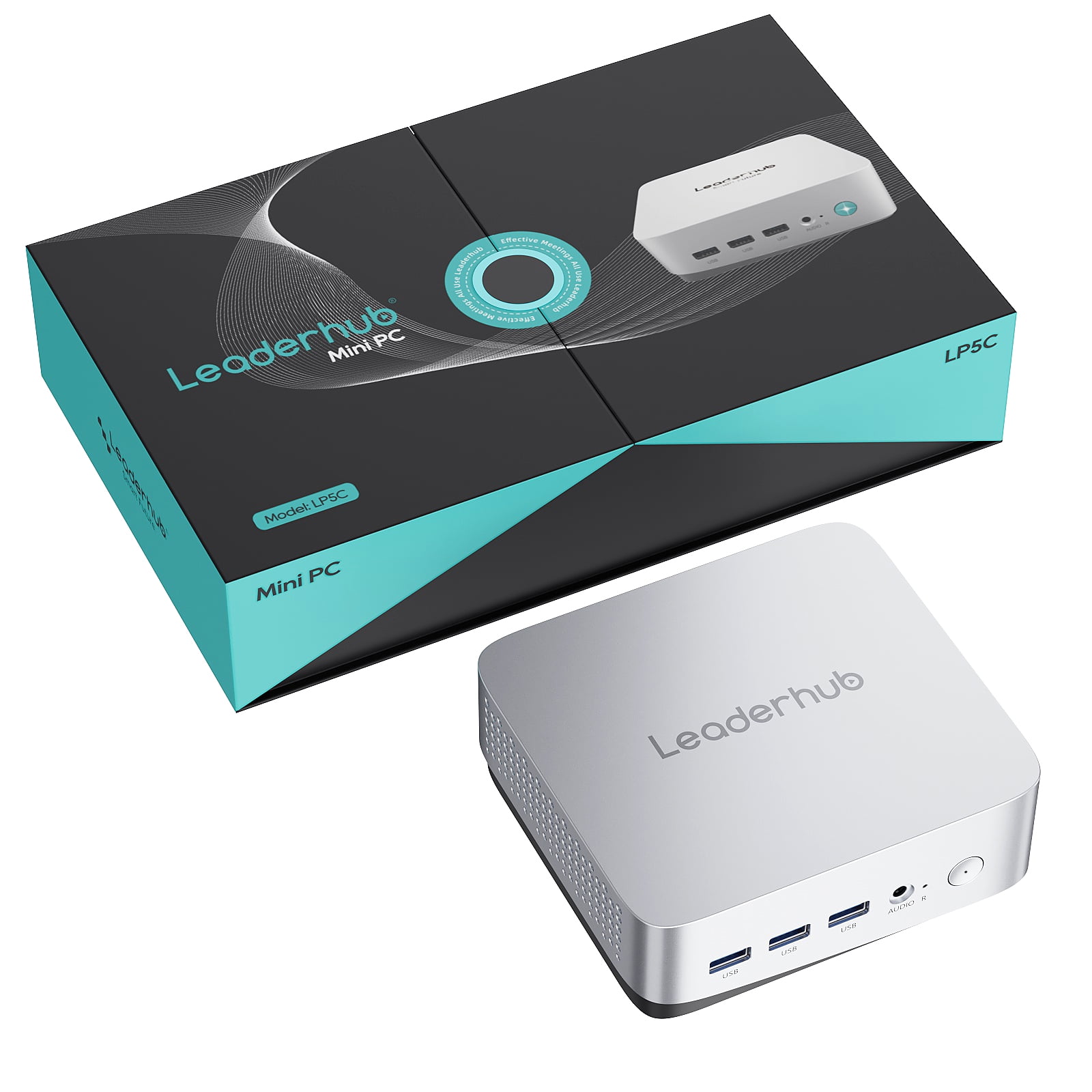 Leaderhub LP5C Mini PC Intel Core i5-12450HX 4.4GHz 8-Core, 16GB DDR4 ...