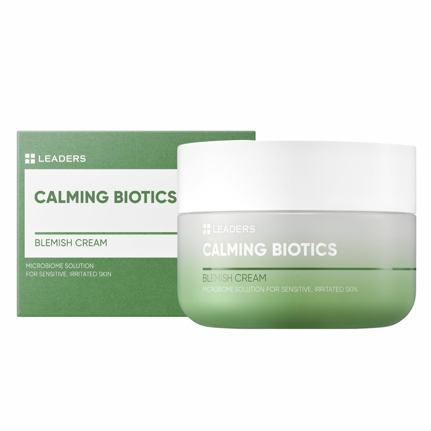 Leaders Calming Biotics Blemish Cream - For Sensitive Acne-Prone Skin, Hydrating, Soothing & Calming Formula to Strengthen Skin Health & Barrier, 50ml
