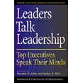 thumbnail image 1 of Leaders Talk Leadership: Top Executives Speak Their Minds, (Hardcover), 1 of 1