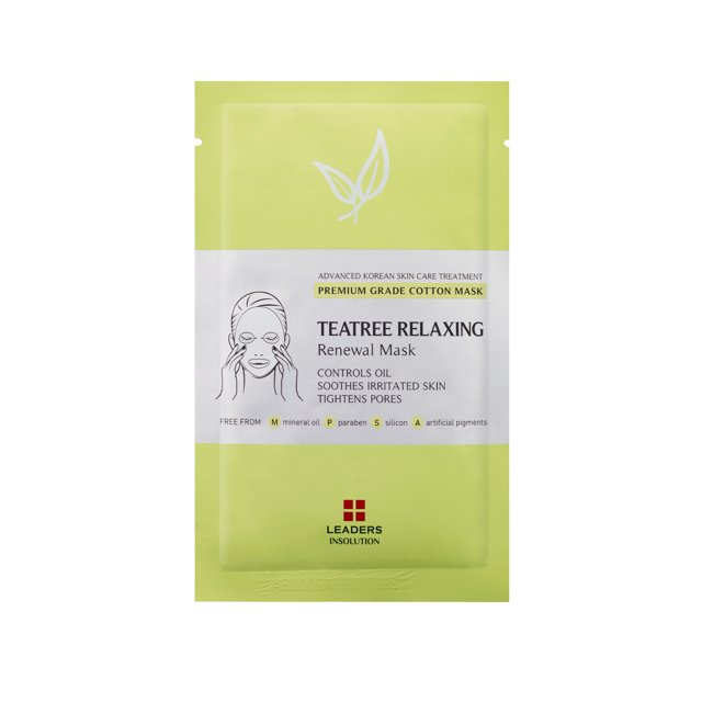 Leaders Tea Tree Relaxing Skin Renewal Mask 5 Sheet Masks