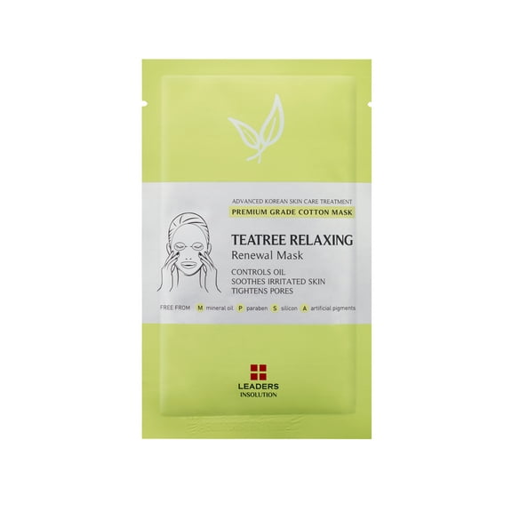 Leaders - Tea Tree Relaxing Skin Renewal Mask 5 Sheet Masks