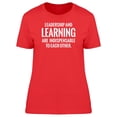 thumbnail image 1 of Leadership And Learning Phrase Tee Men's -Image by Shutterstock, 1 of 2