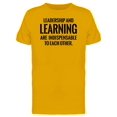 thumbnail image 1 of Leadership And Learning, Quote Tee Men's -Image by Shutterstock, 1 of 2