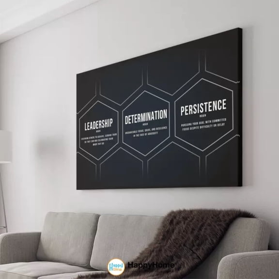 Leadership Determination Persistence Motivational Inspirational Wall Art Decor POSTER