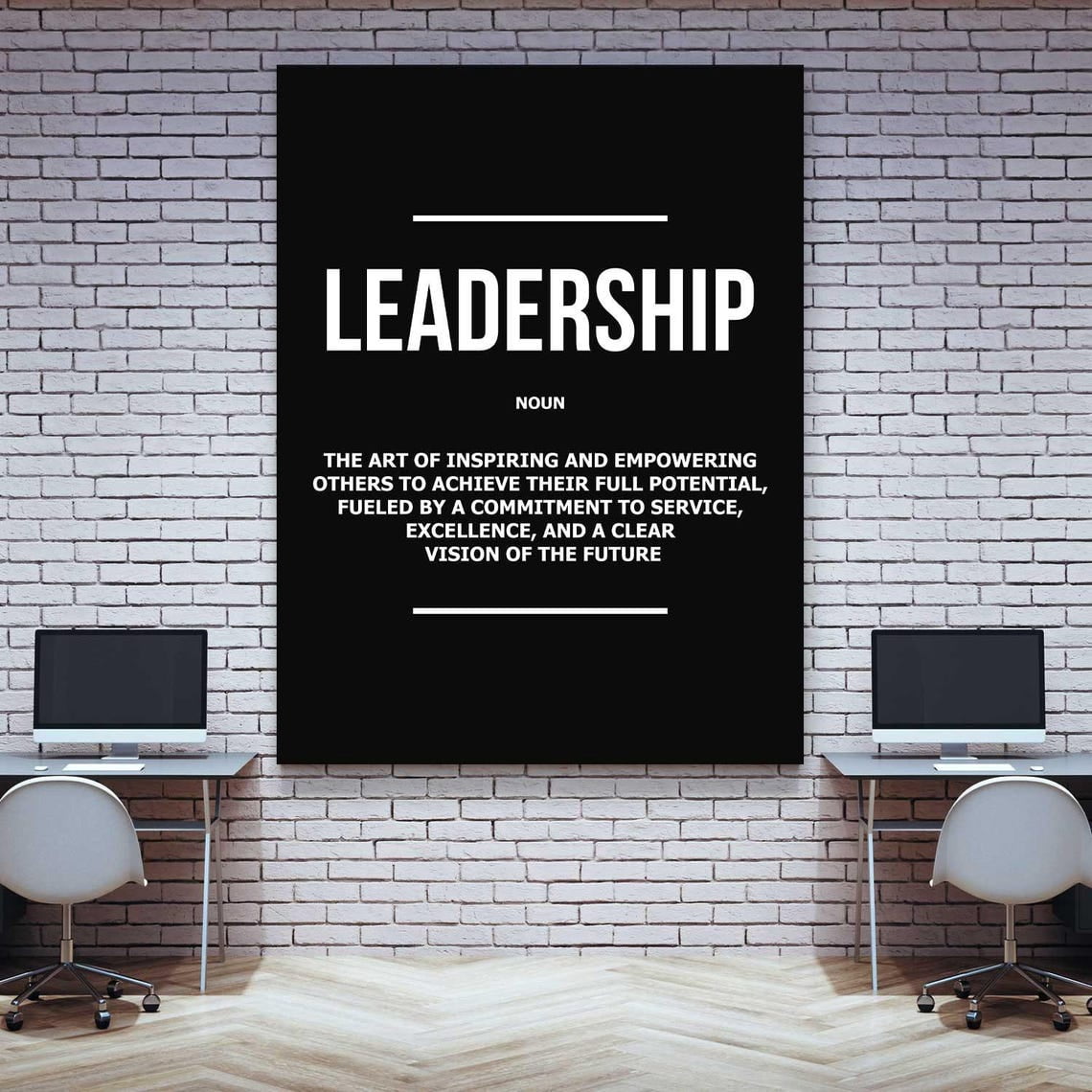 Leadership Inspire Empower Quote Motivational For Leaders Wall Art ...