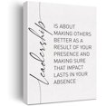 thumbnail image 1 of Leadership Quote Canvas Wall Art Motivational Leadership Canvas Print Painting Office Home Wall Decor Framed Leader Teacher Boss Gift 12x15 Inch, 1 of 5