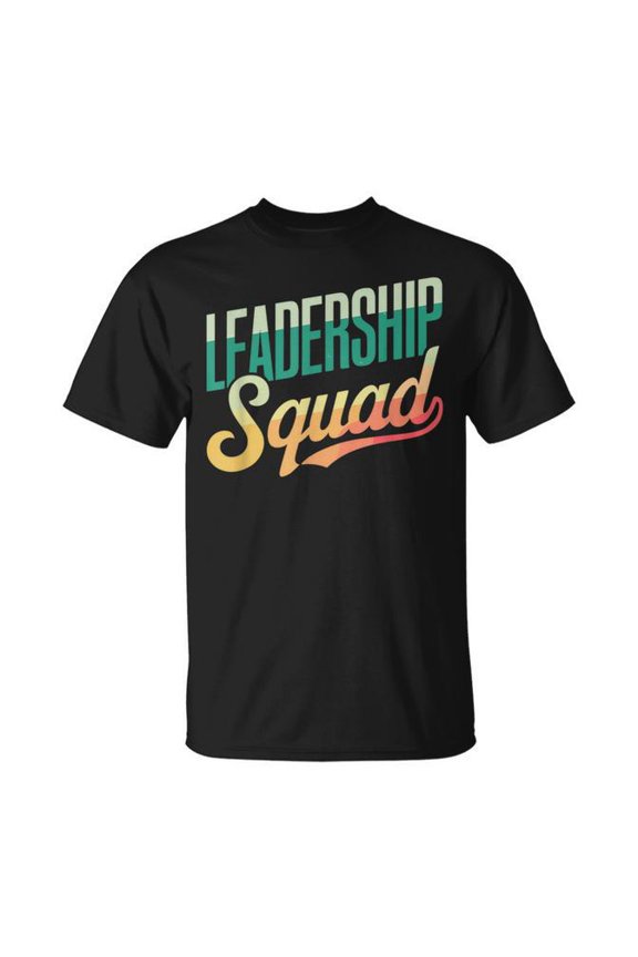 Leadership Squad Team Leader Management Motivation Crew T-Shirt Size S-5XL