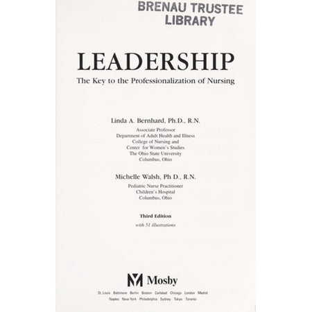 Pre-Owned Leadership : The Key to Professionalization of Nursing (Paperback) 9780815105268