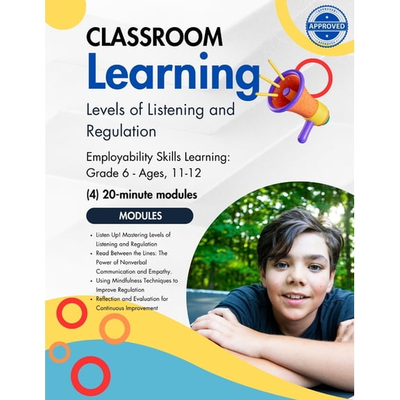 Leadership Training Activity Books for Youth Grades 6-12: Levels of Listening and Regulation: Grade 6, (4) 20-Minute Modules (Paperback)