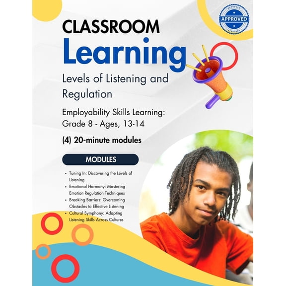 Leadership Training Activity Books for Youth Grades 6-12: Levels of Listening and Regulation: Grade 8 - (4) 20-minute lessons (Paperback)