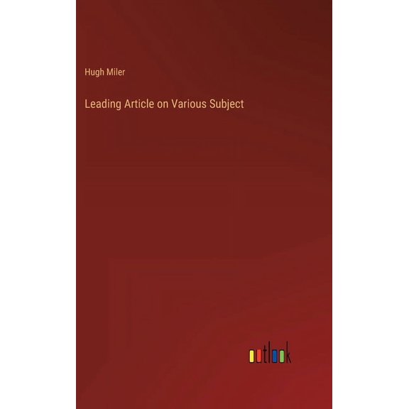 Leading Article on Various Subject (Hardcover)