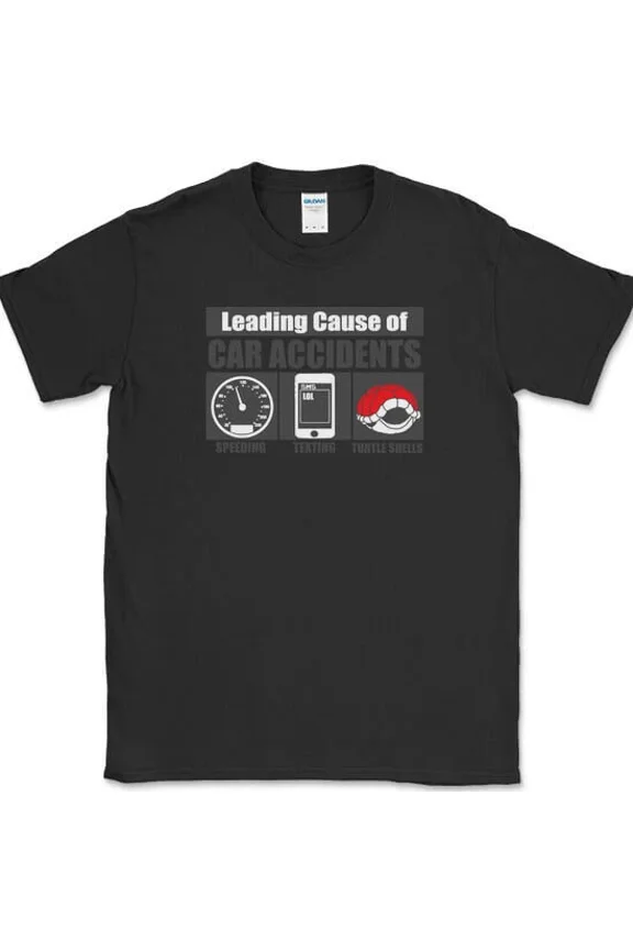 Leading Cause Of Accidents T-Shirt Funny Video Game Novelty Tee Unisex S-5XL Hot Trending Shirt, Vintage Birthday Gift