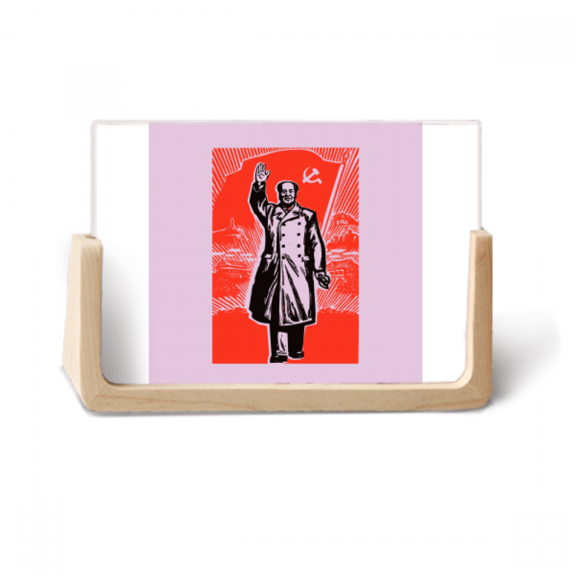 Leading China Red Education Photo Wooden Photo Frame Tabletop Display