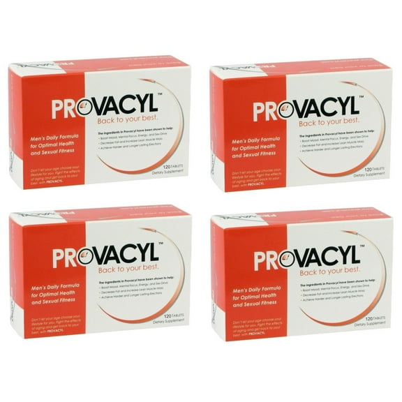 Provacyl Leading Edge Mens Daily Formula for Optimal Health and Carnal Fitness 480 Tablets 4 Pack