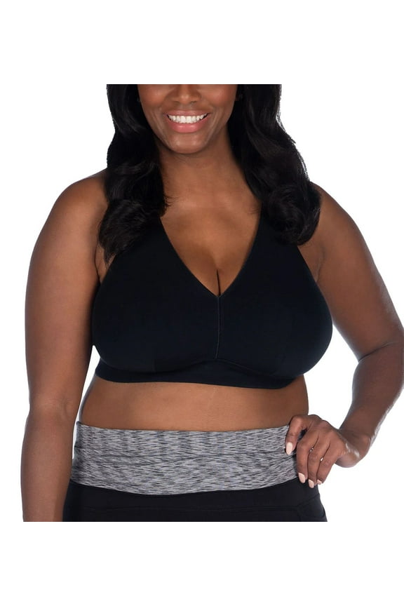 BLACK Greta Wirefree Crossback Bra, US 5X, NWOT