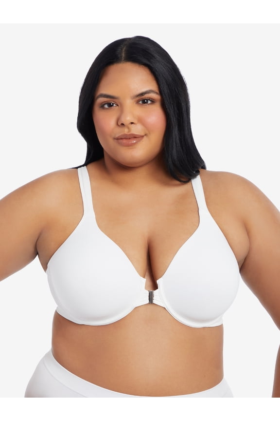 , The Adela, Lightly Padded T-Shirt Bra, Front Close, Support, Breathable Racerback (Women's & Women's Plus)